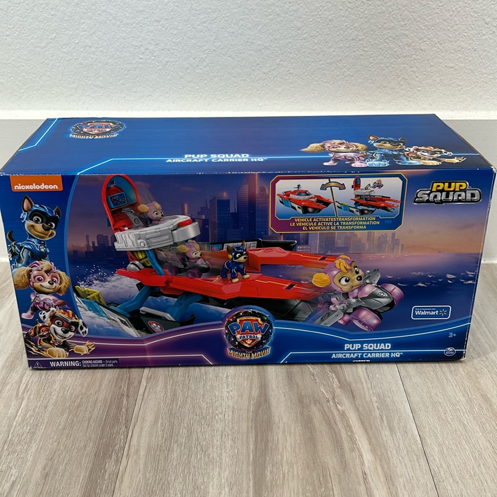 NEW Paw Patrol Pup Squad Aircraft Carrier HQ